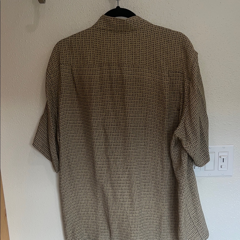 Claiborne Men's Silk Button Down Shirt SZ L - Picture 6 of 6